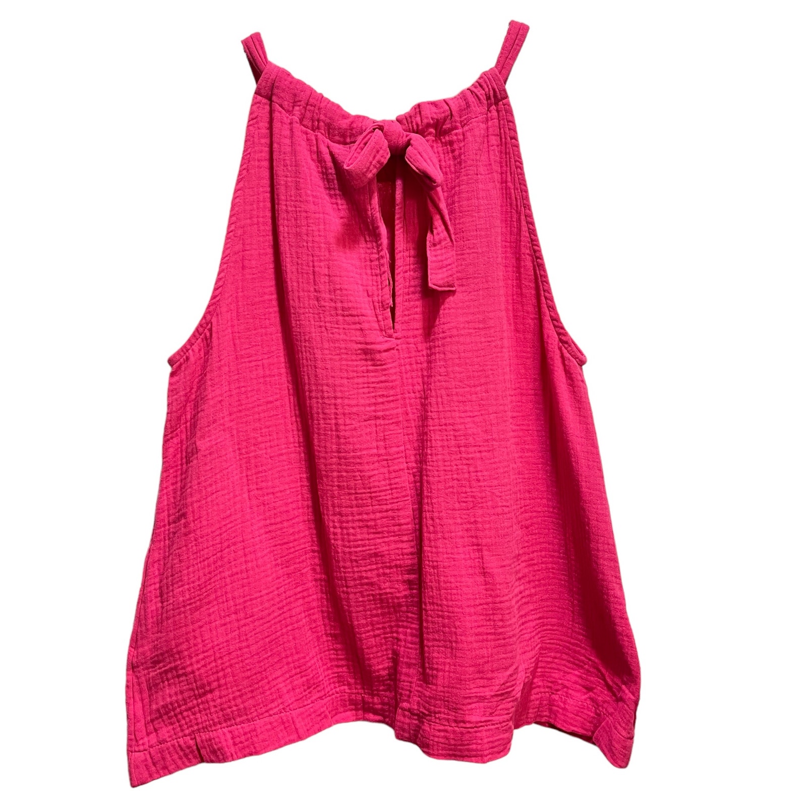 Vero Moda Nia Halterneck Pink Sleeveless Tie Top Size L